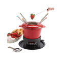 Wholesale  Hot pot Cookware set casserole  Chinese enamel chocolate cast iron cheese fondue set